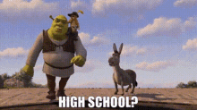 Shrek Donkey GIF - Shrek Donkey High School GIFs