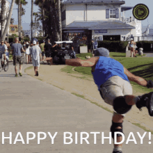Happy Birthday Skating GIF - Happy Birthday Skating Rollerblading GIFs