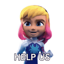 help us gwen stacy spidey and his amazing friends give us a hand assist us