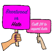 Brentwood Vs Hate Odio Sticker - Brentwood Vs Hate Brentwood Odio Stickers