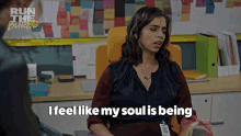 I Feel Like My Soul Is Being Sucked Out Of My Body Camille Pham GIF - I Feel Like My Soul Is Being Sucked Out Of My Body Camille Pham Run The Burbs GIFs