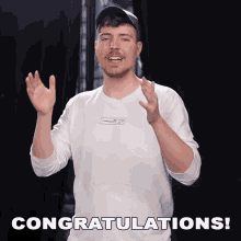 Congratulations Jimmy Donaldson GIF - Congratulations Jimmy Donaldson Mrbeast GIFs