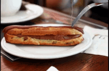 Good Morning National Chocolate Eclair Day GIF - Good Morning National Chocolate Eclair Day Chocolate Eclair GIFs