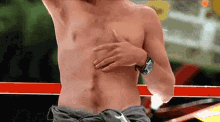 Bare Chested Raise Hands GIF - Bare Chested Raise Hands Looking GIFs