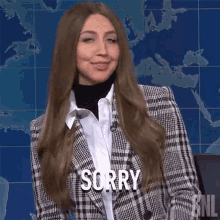 Sorry Janet Noonan GIF - Sorry Janet Noonan Saturday Night Live GIFs