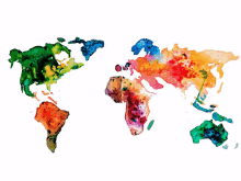 Travel Map Of The World GIF - Travel Map Of The World Colorsnack GIFs