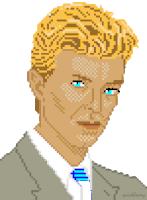 David Bowie Pixel Art Sticker - David Bowie Pixel Art Pixels Stickers