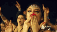 Flashing Light Party Time GIF - Flashing Light Party Time Flying Kiss GIFs
