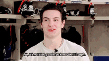 mat barzal no its not that good you know that though its not that good not good