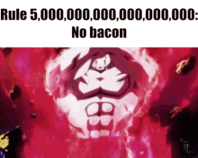 rule five quintillion no bacon