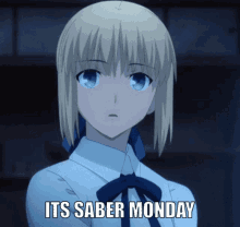 Saber Monday GIF - Saber Monday Fate GIFs