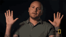 Hands Up Reece Harle GIF - Hands Up Reece Harle National Geographic GIFs
