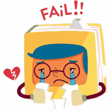 pencil pack fail heart broken heart break sad
