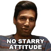 No Starry Attitude Kanan Gill Sticker - No Starry Attitude Kanan Gill Dont Be A Star Stickers