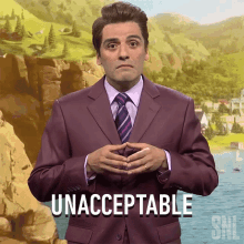 Unacceptable Oscar Isaac GIF - Unacceptable Oscar Isaac Saturday Night Live GIFs