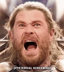 Thor Ragnorak Chris Hemsworth GIF - Thor Ragnorak Chris Hemsworth Scream GIFs