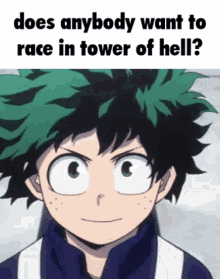 tower of hell roblox deku race request