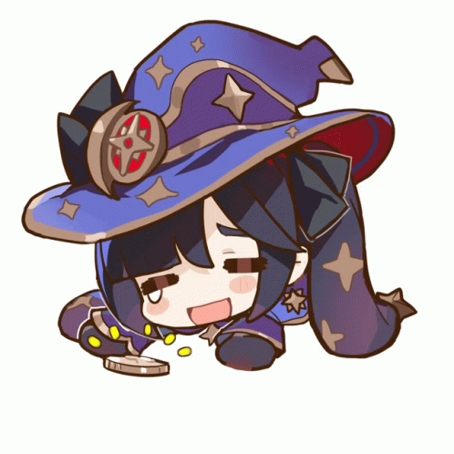 Genshin Impact Emote Sticker Genshin Impact Emote Mona Discover