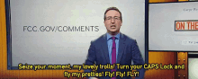 The Only Good Use For Trolls... GIF - John Oliver Fly Trolls GIFs