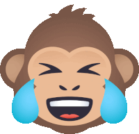 Monkey Laughing With Tears Joypixels Sticker - Monkey Laughing With Tears Monkey Joypixels Stickers