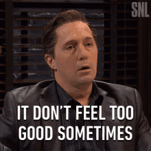it dont feel too good sometimes nicky the nose beck bennett saturday night live it hurts sometimes