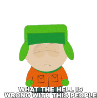 What The Hell Is Wrong With This People Kyle Broflovski Sticker - What The Hell Is Wrong With This People Kyle Broflovski South Park Stickers