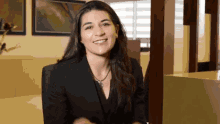 Girl In Corporate Suit Yes GIF - Girl In Corporate Suit Yes Smiling GIFs