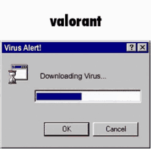Valorant Virus Alert GIF - Valorant Virus Alert Downloading Virus GIFs