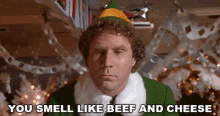 You Smell Like Beef And Cheese Buddy GIF - You Smell Like Beef And Cheese Buddy Will Ferrell GIFs