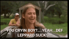 Def Leppard Sux Funny GIF - Def Leppard Sux Funny Joe Dirt GIFs