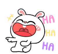 Hase Lachen Hyper Hase Sehr Gut Sticker - Hase Lachen Lachen Hyper Hase Sehr Gut Stickers