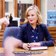 Nervous Laughter GIF - Nervous Laughter Parks And Recreation GIFs