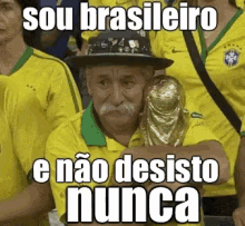 Sou Brasileiro E Não Desisto Nunca / Orgulho Brasileiro / Copa Do Mundo / Taça GIF - Brazilian Brazilian Pride World Cup GIFs