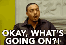 Okay, What'S Going On?! GIF - Whats Going On Akeem Smith Beauty And The Baller GIFs