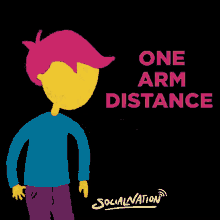 One Arm Distance Social Nation GIF - One Arm Distance Social Nation Social Distancing GIFs