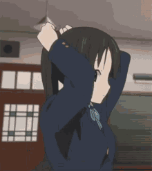 Hair Tie Akiyama Mio GIF - Hair Tie Akiyama Mio K On GIFs