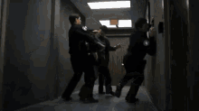 female male fighting nikita cia