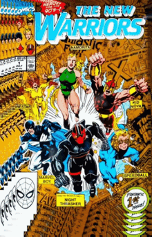 comic book covers the new warriors marvel comics superheroes night thrasher