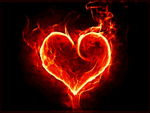 Fire Heart GIF - Fire Heart Black Background GIFs