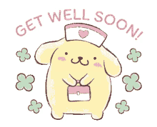 pom purin nurse get well pom purin nurse get well