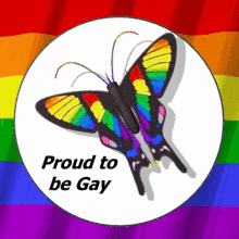 proud to be gay gay 3d gifs artist lgbt butterfly