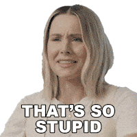 Thats So Stupid Kristen Bell Sticker - Thats So Stupid Kristen Bell Bustle Stickers