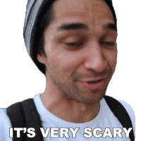 Its Very Scary Wil Dasovich Sticker - Its Very Scary Wil Dasovich Wil Dasovich Vlogs Stickers