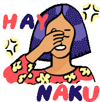 Embarrassed Girl Laughs Hay Naku Sticker - Boy And Girlie Hay Naku Hays Stickers
