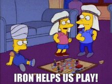 Simpsons Iron Helps Us Play GIF - Simpsons Iron Helps Us Play GIFs