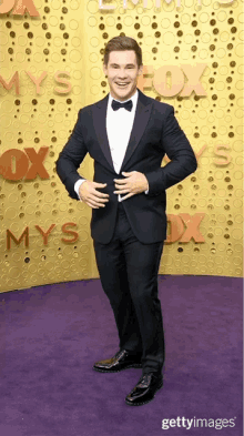 victory tongue out adam devine emmys emmy awards