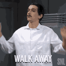 Walk Away Saturday Night Live GIF - Walk Away Saturday Night Live Back Off GIFs