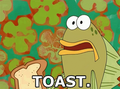 Spongebob Toast GIF.