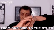 From One Side To The Other Neil Degrasse Tyson GIF - From One Side To The Other Neil Degrasse Tyson Startalk GIFs