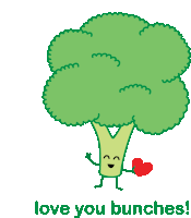 Green Broccoli Sticker - Green Broccoli Love Stickers